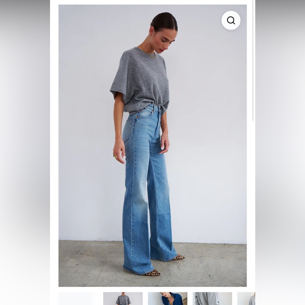 RARE SOLD OUT Jamie Haller Crease Jean in Worn Indigo